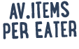 AV.ITEMS PER EATER